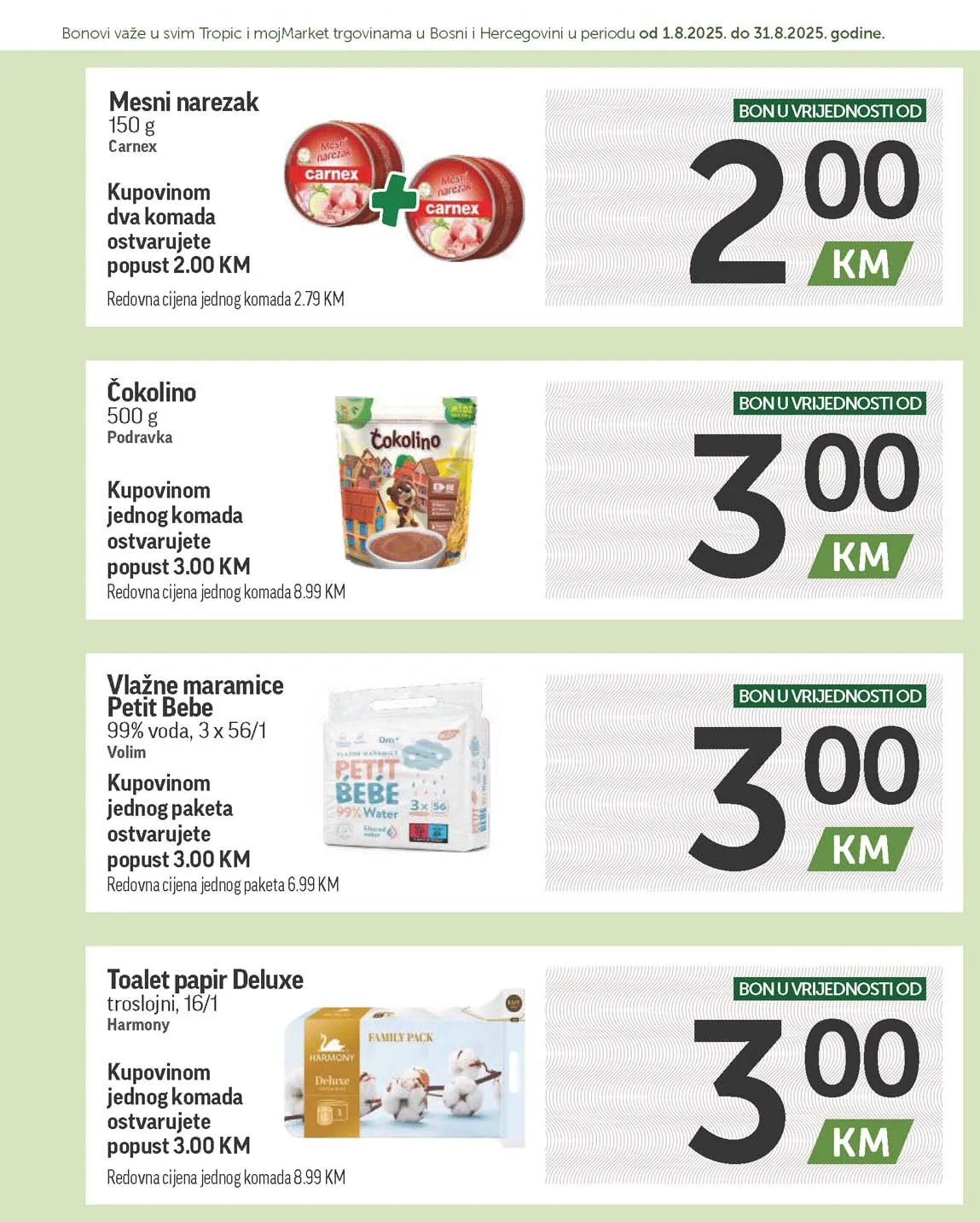 katalog bonbonjera Tropic i Moj market snizenja