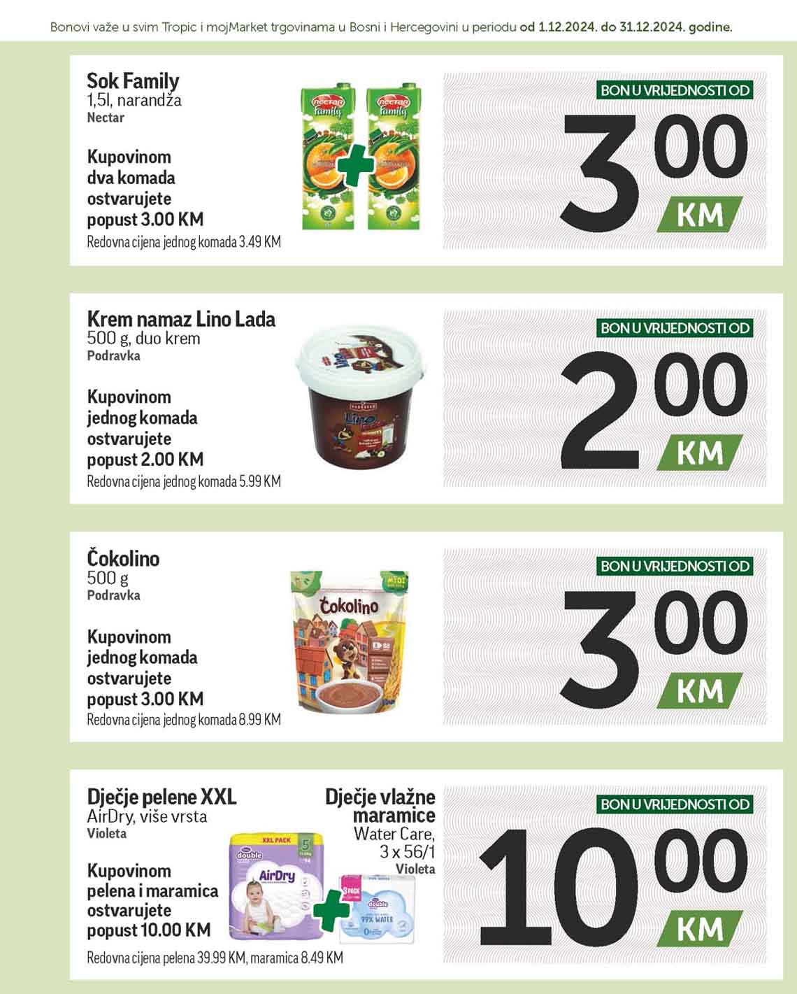 katalog bonbonjera Tropic i Moj market snizenja