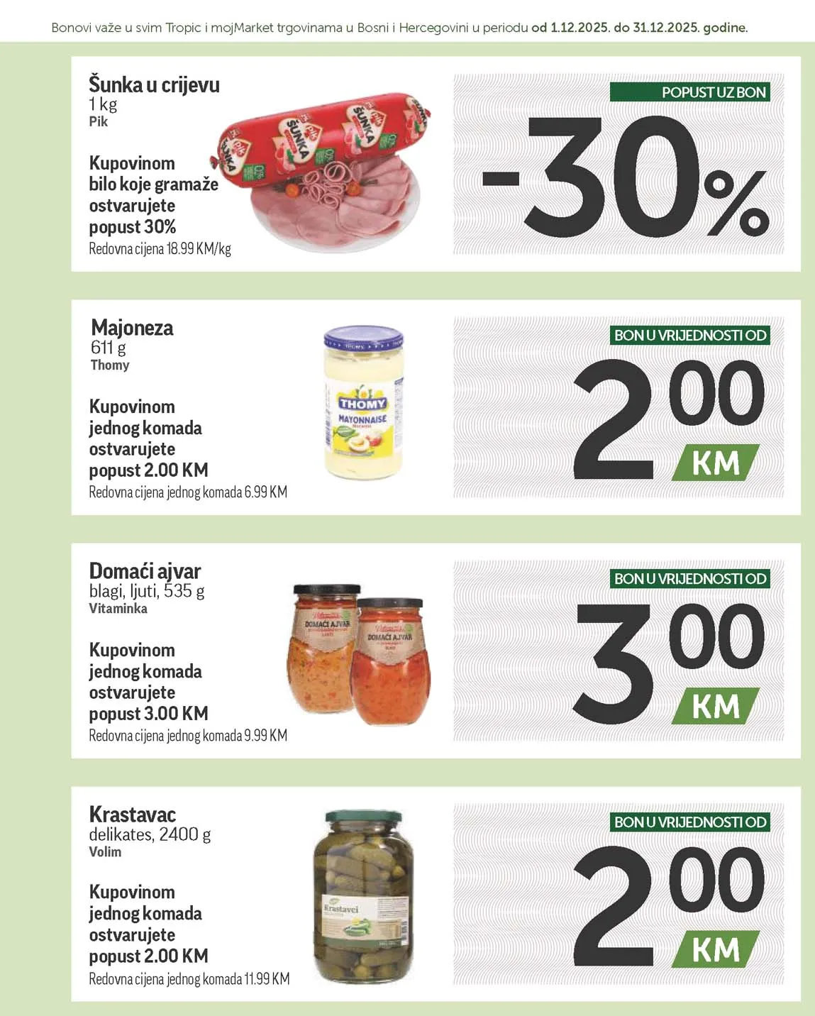 katalog bonbonjera Tropic i Moj market snizenja