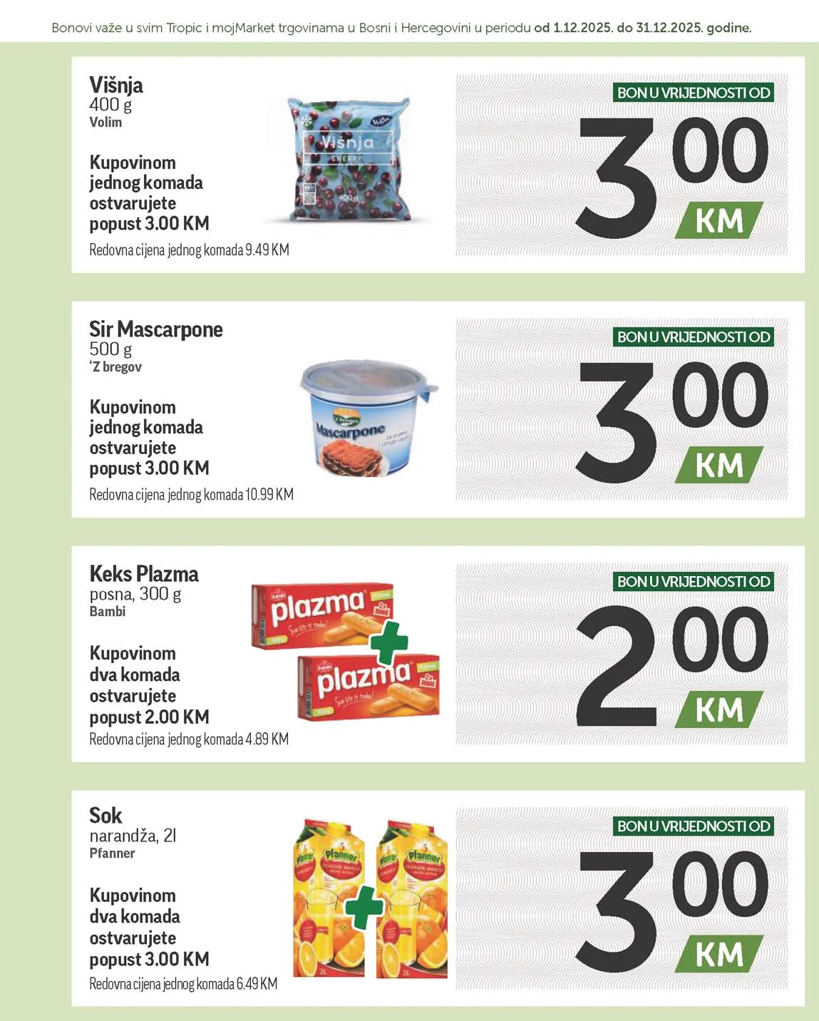 katalog bonbonjera Tropic i Moj market snizenja