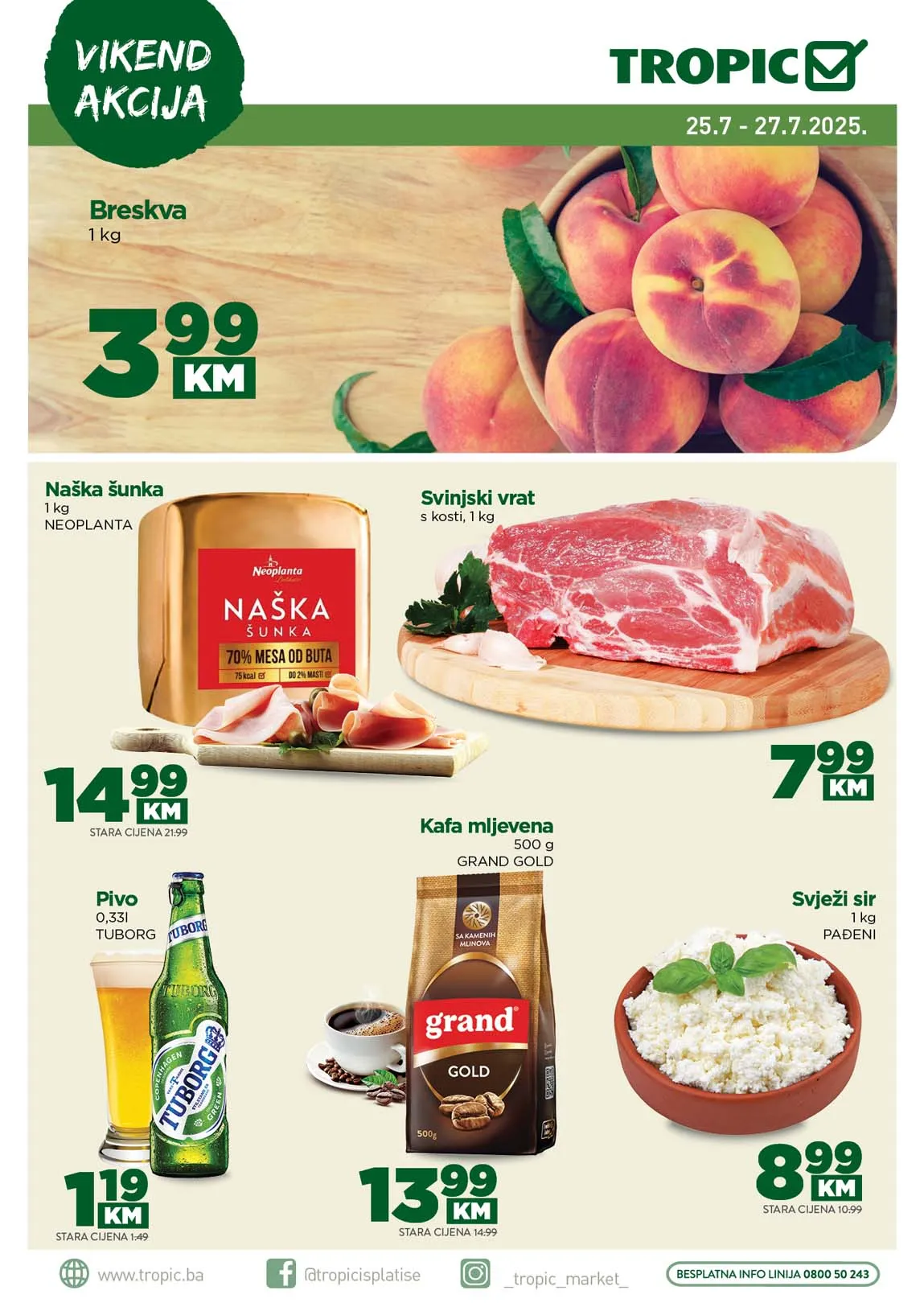 Tropic Vikend akcija sniženja do 27.07.2025. Svi tropic popusti na jednom mjestu!!