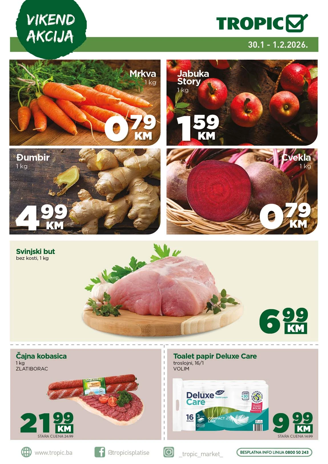 Tropic Vikend akcija Tropic vikend akcija do 28. decembra 2025