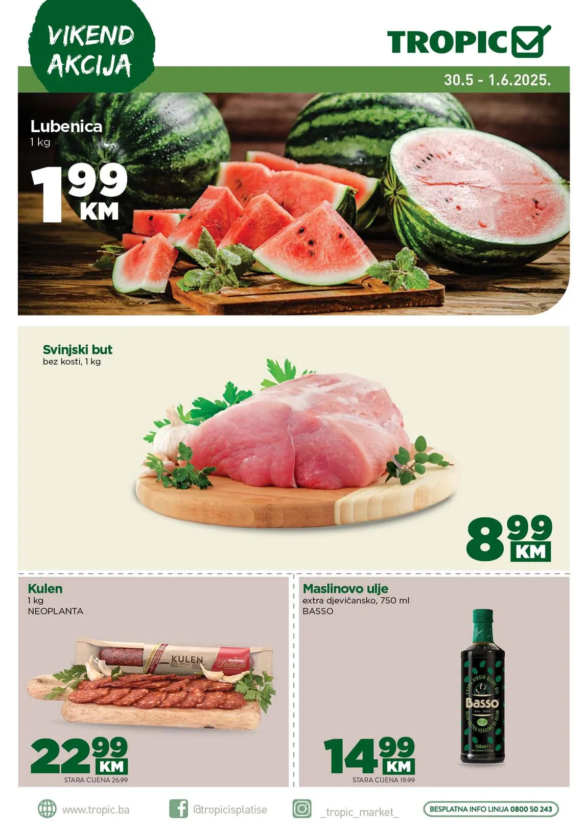 Tropic Vikend akcija sniženja do 01.06.2025