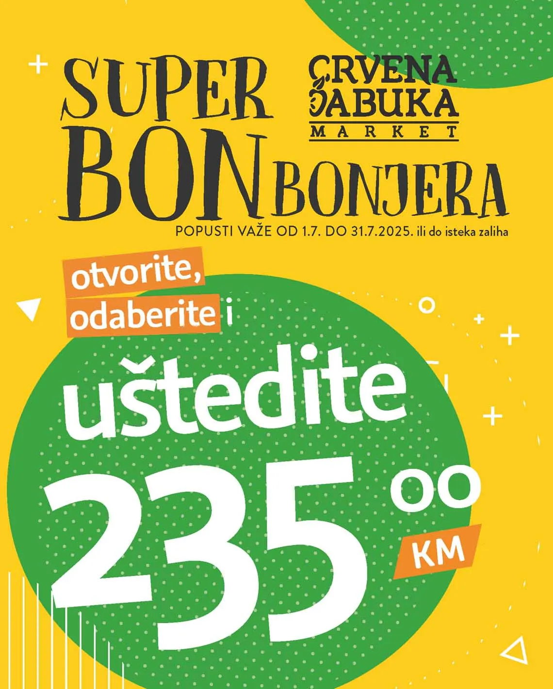 Crvena jabuka Katalog Bonbonjera sniženja do 31.07.2025
