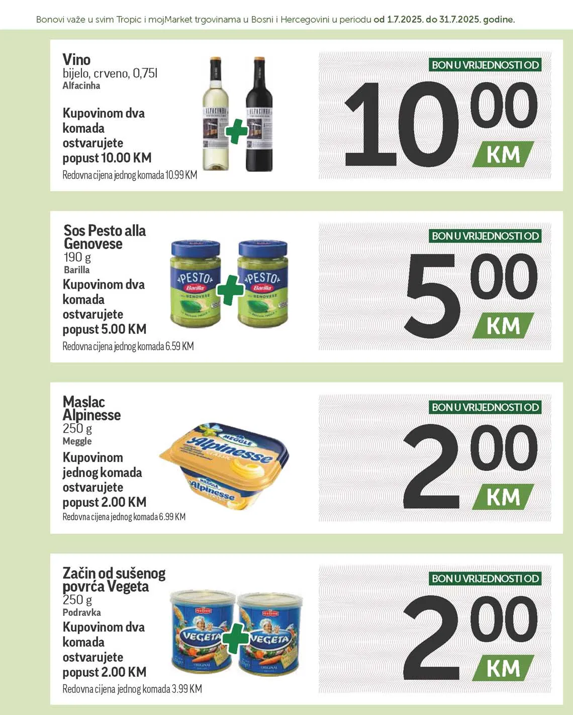 katalog bonbonjera Tropic i Moj market snizenja