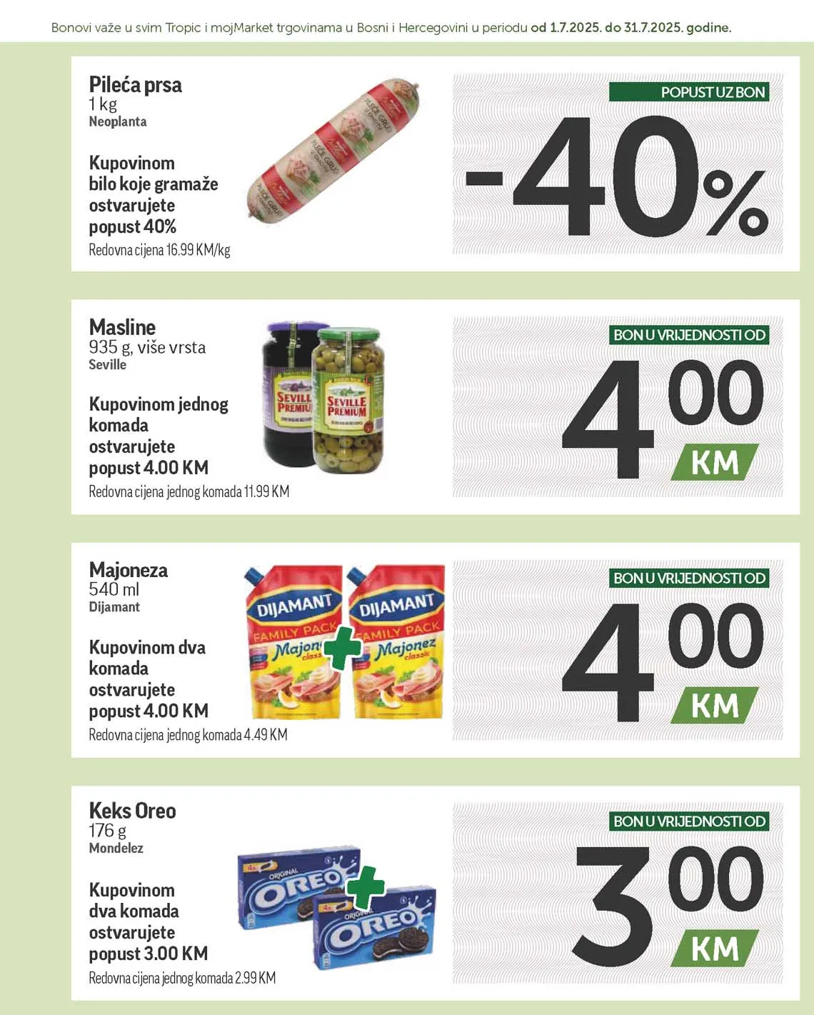 katalog bonbonjera Tropic i Moj market snizenja