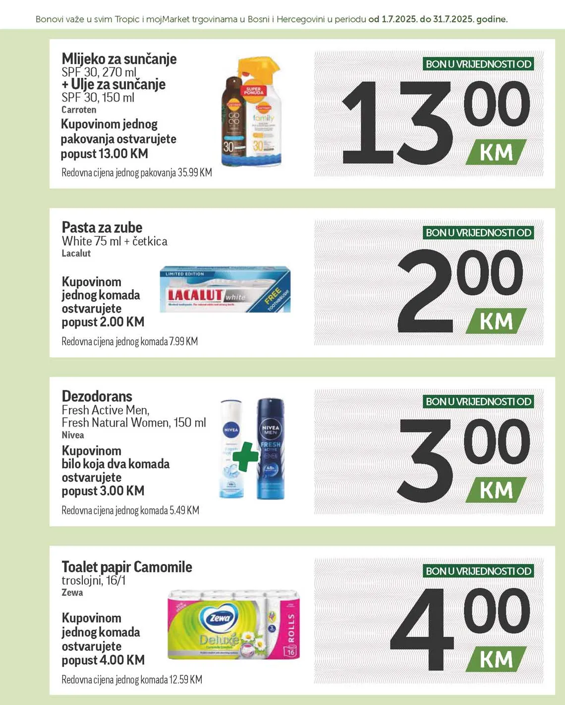 katalog bonbonjera Tropic i Moj market snizenja