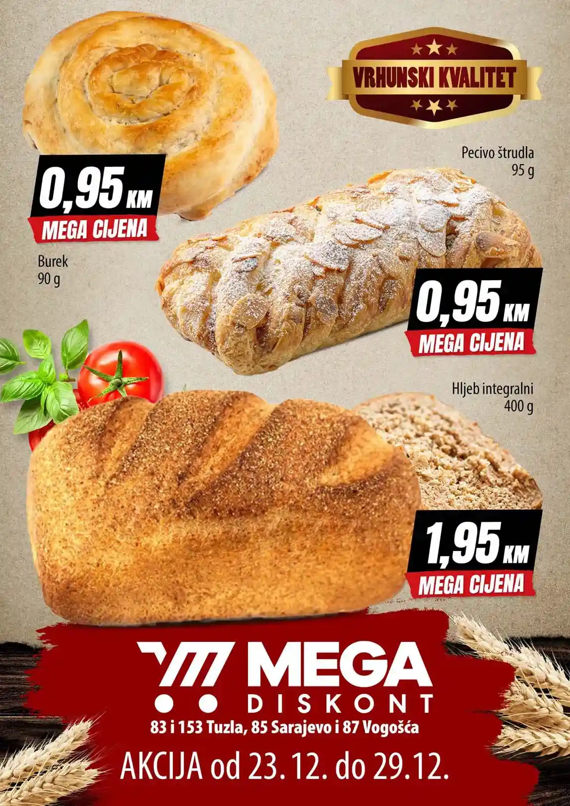 Mega diskont snizenja pekara