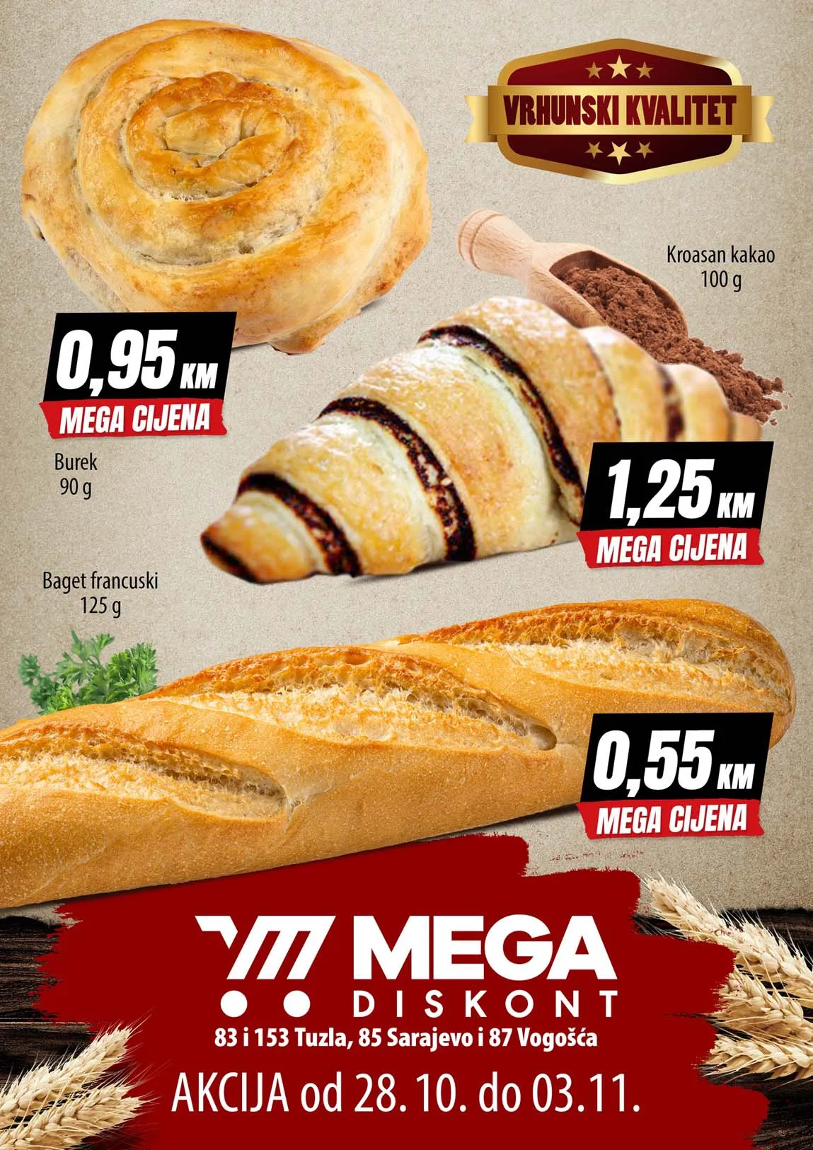 Snizenja Mega diskont pekara Mega diskont snizenja pekara