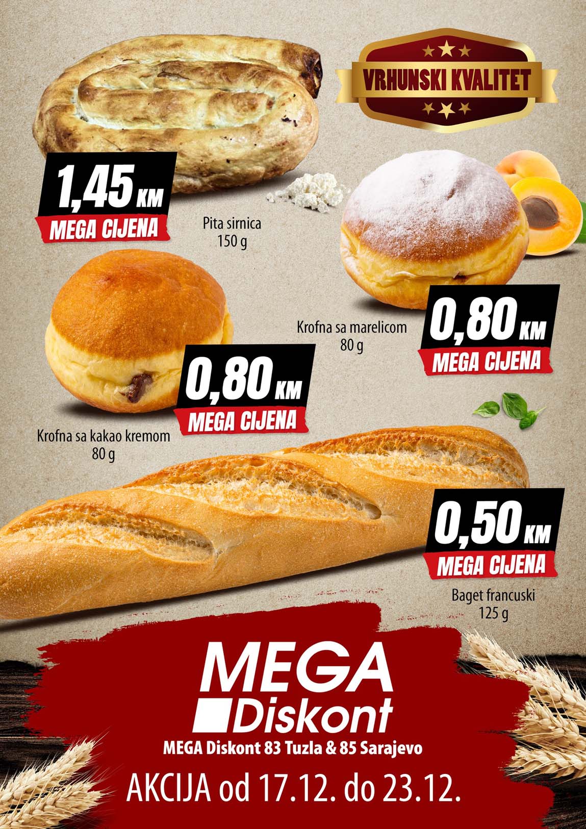 Mega diskont snizenja pekara