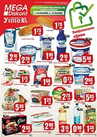 YIMOR i MEGA Diskont akcija "ZAKLJUČAVAMO MALOPRODAJNE CIJENE" sniženja do 31.12.2025 