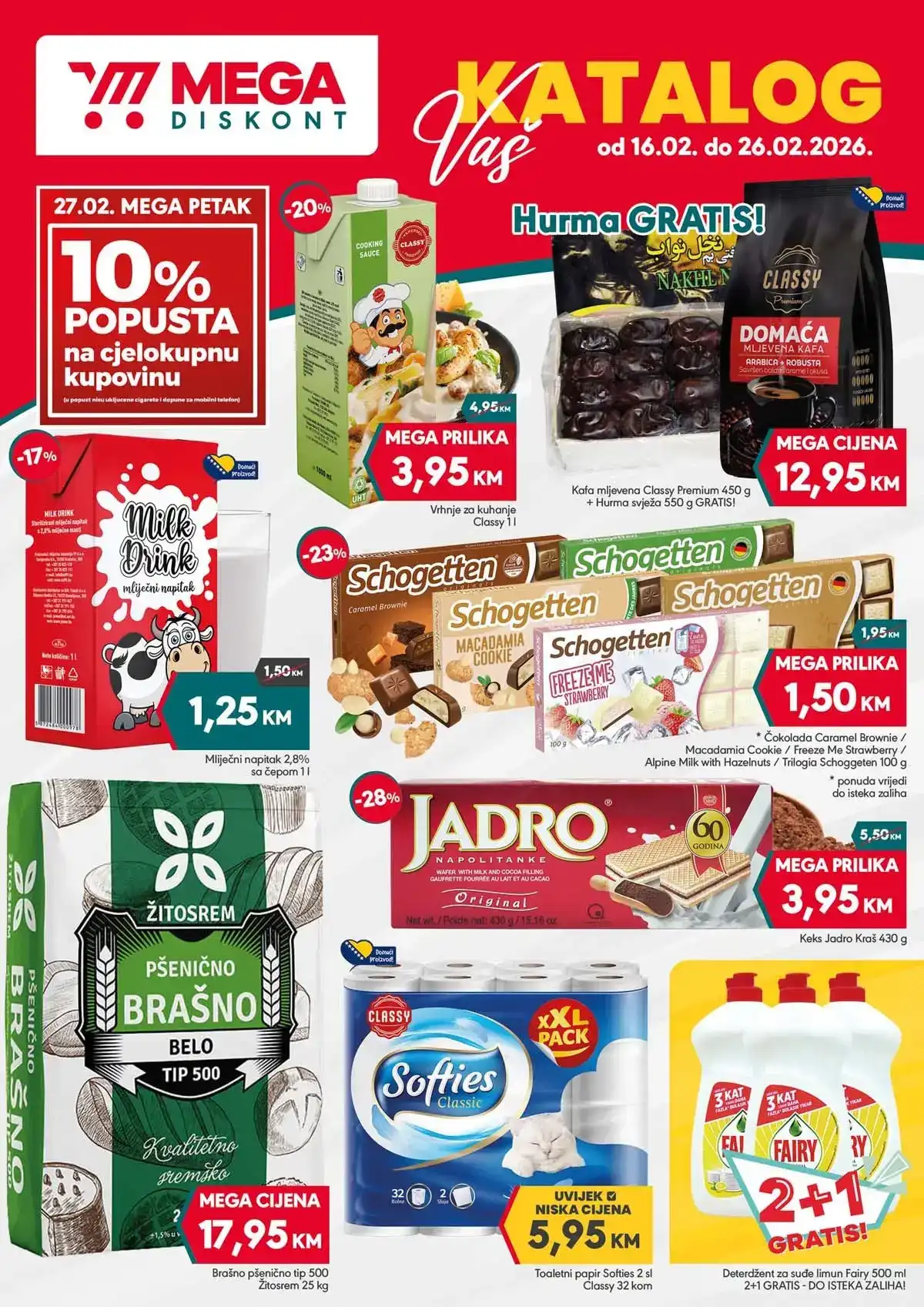 Yimor i Mega diskont katalog snizenja do 26.02.2026 Strana 1 Mega diskont Yimor akcija snizenja do 26.02.2026 strana 1