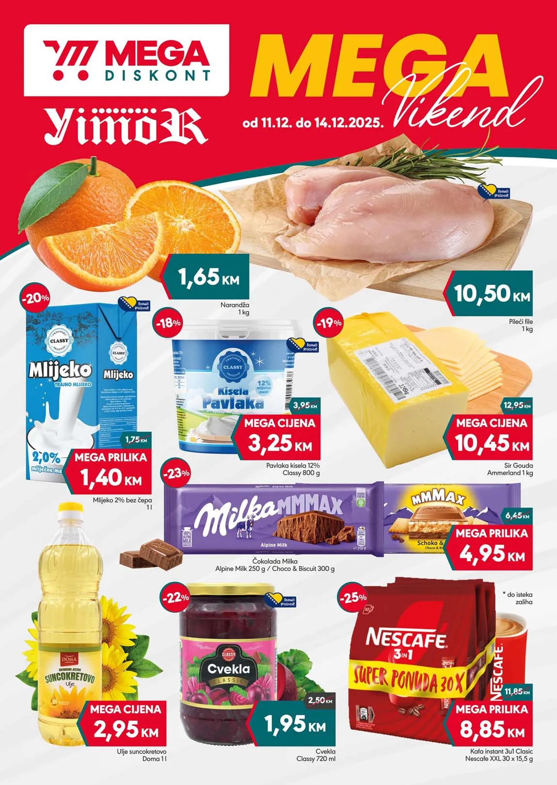 Yimor i Mega diskont vikend akcija sniženja Mega diskont vikend akcija